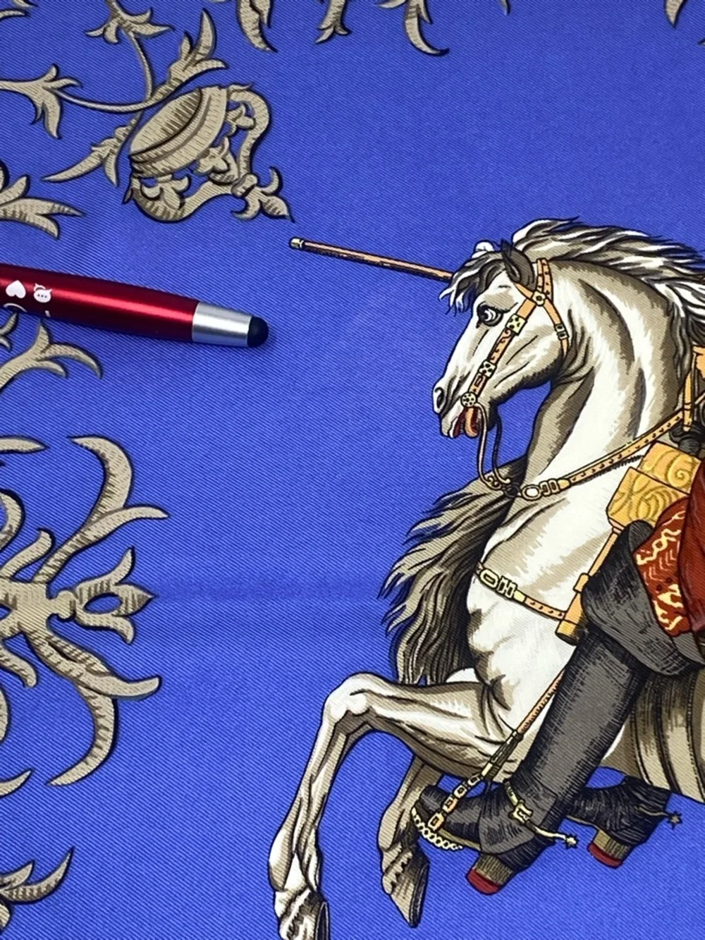 Hermes Silk Scarf Ludovicus Magnus Carre 90 Louis XIV F. de la Perriere - Picture 15 of 16